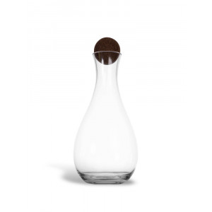 Nature wine carafe with cork stopper