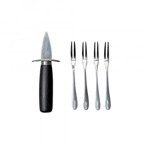 Oyster set Ostrica s/5 Black/Silver